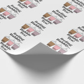 Bubble Tea Lustiger Geburtstag Geschenkpapier (Ecke)