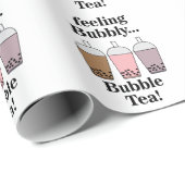 Bubble Tea Lustiger Geburtstag Geschenkpapier (Rolleneckpunkt)