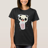 Bubble Tea Panda Boba Tea  Cute Animal Ice Cream T T-Shirt (Vorderseite)