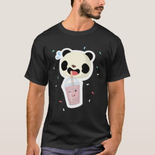 Bubble Tea Panda Boba Tee Süßes Tier Eiscreme T