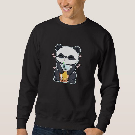 Bubble Tea Panda Sweatshirt (Vorderseite)