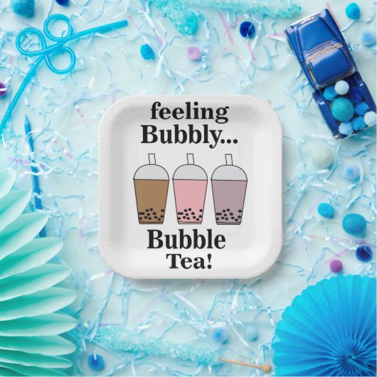 Bubble Tea Party Pappteller (Party)