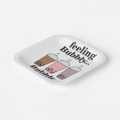 Bubble Tea Party Pappteller (Gewinkelt)