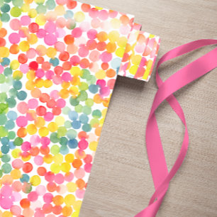 Bubble Tea Regenbogen Rosa Orange Grün Süß Geschenkpapier