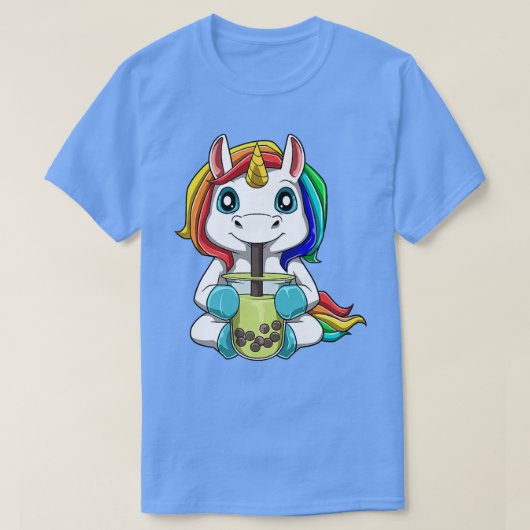 Bubble Tea Unicorn Boba Tea 528 T-Shirt (Design vorne)