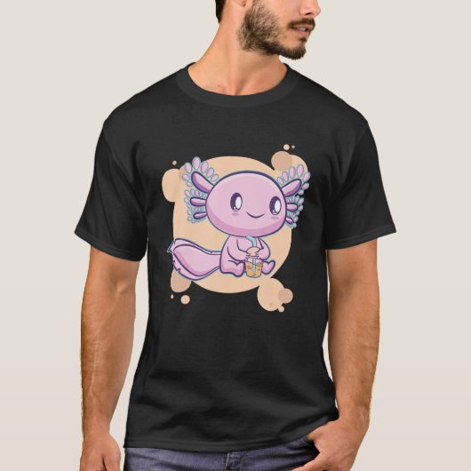 Bubble Tee Axolotl Boba Milk Kawaii Anime Pastel G (Vorderseite)
