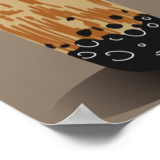 Bubble Tee Boba Donut Shop anpassen Poster (Ecke)