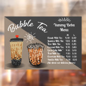 Bubble Tee Boba Donut Shop Front anpassen Fensteraufkleber (Blatt 2)