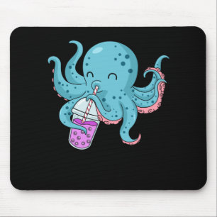 Bubble Tee Geschenke Kinder Kraken Boba Tea Bubble Mousepad