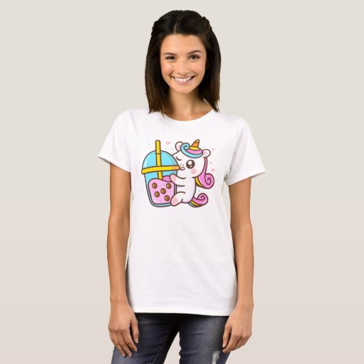 Bubble Tee Loving Unicorn (Vorne ganz)