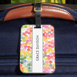 Bubble Tee Regenbogen Rosa Orange Green Gepäckanhänger