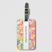 Bubble Tee Regenbogen Rosa Orange Green Gepäckanhänger (Vorderseite Vertikal)