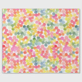 Bubble Tee Regenbogen Rosa Orange Grün Niedlich Geschenkpapier (Flach)