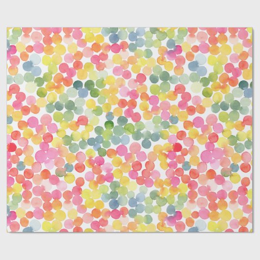 Bubble Tee Regenbogen Rosa Orange Grün Niedlich Geschenkpapier (Flach)