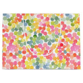 Bubble Tee Regenbogen Rosa Orange Grün Niedlich Große Geschenktüte (Vorderseite)