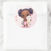 Bubble Tee Runder Aufkleber (Tasche)