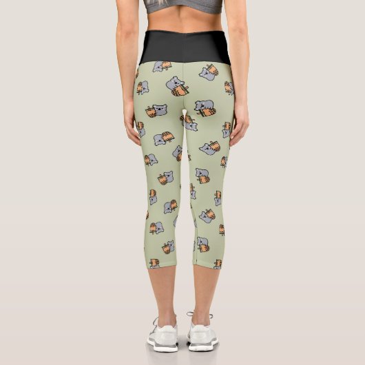 Bubble Tee und Koala Bear Capri Leggings (Rückseite)