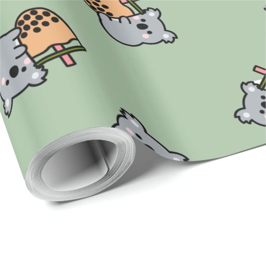 Bubble Tee und Koala Bear Geschenkpapier (Rolleneckpunkt)