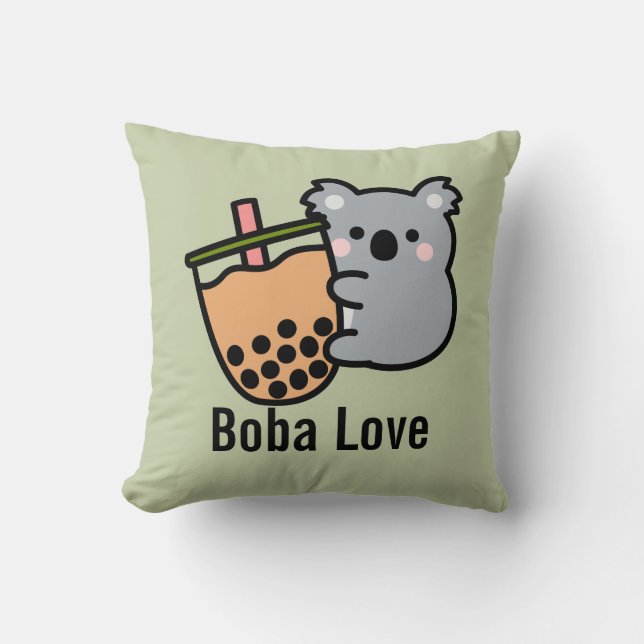 Bubble Tee und Koala Bear Kissen (Vorderseite)