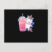Bubble Tee Unicorn Geschenk Postkarte (Vorderseite)