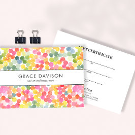 Bubble Tee Wasserfarbe Regenbogen Kreis Pink Grün