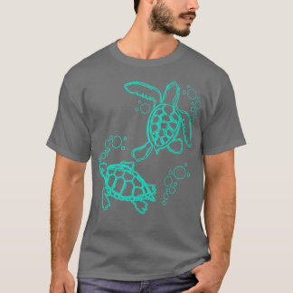 Bubble Turtles Niedlich Turtle T-Shirt