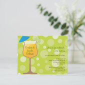 Bubble Umbrella Drinks Party Einladung (Stehend Vorderseite)