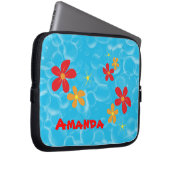 Bubble und Daisy Design Laptopschutzhülle (Vorne Rechts)
