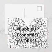 Bubble Up Economics Funktioniert Postkarte (Vorne/Hinten)