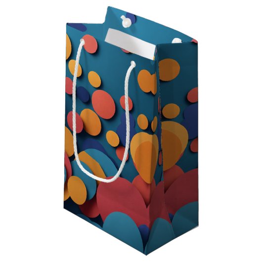 "Bubble Up the Fun": Eine Tasche aus Bliss Kleine Geschenktüte (Vorderseite Schrägansicht)