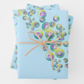 Bubble Wand Iridescent Rainbow Soap Blasen Geschenkpapier Set (Beispiel)