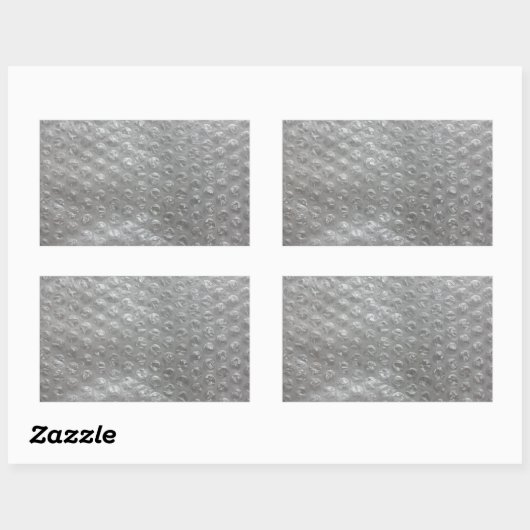 Bubble Wrap Rechteckiger Aufkleber (Blatt)