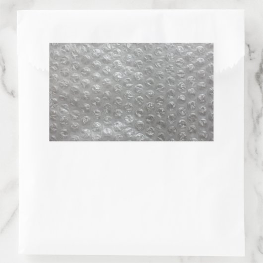 Bubble Wrap Rechteckiger Aufkleber (Tasche)