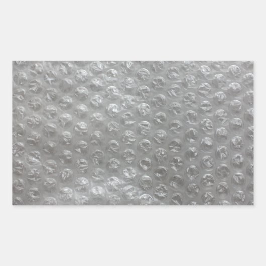 Bubble Wrap Rechteckiger Aufkleber (Vorderseite)
