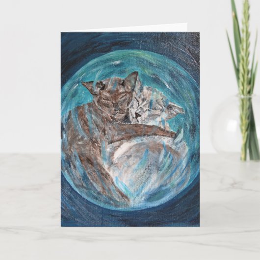 Bubblecats im Cyberspace Karte (Vorderseite)