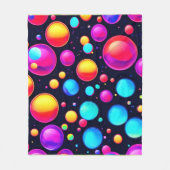 Bubbled Bliss Art Fleecedecke (Vorderseite)
