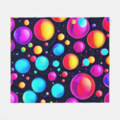 Bubbled Bliss Art Fleecedecke (Vorderseite (Horizontal))