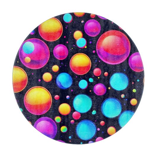 Bubbled Bliss Art Schneidebrett (Vorderseite)