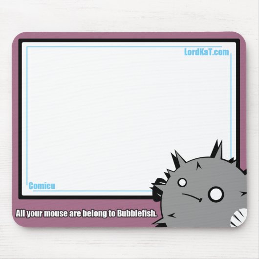 BubbleFishes Mousepad (Vorne)