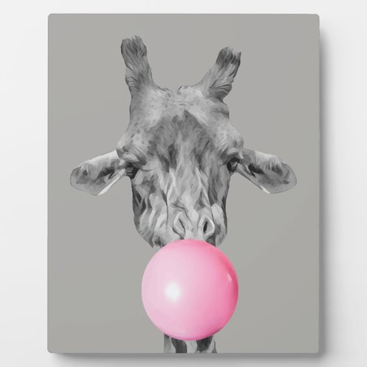 bubblegiraffe fotoplatte (Vorderseite)