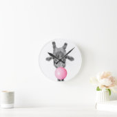 bubblegiraffe runde wanduhr (Zuhause)