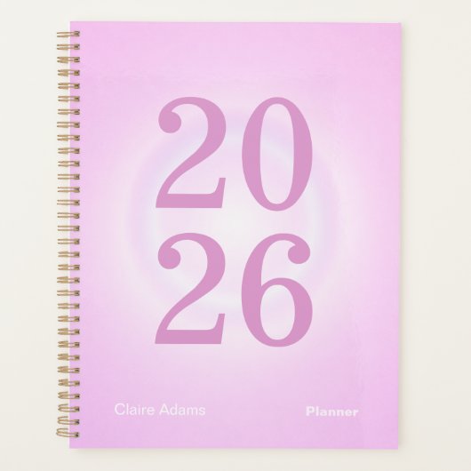 Bubblegum Aura Big Year Planner Planer (Vorderseite)