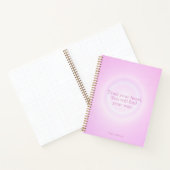 Bubblegum Aura Notizbuch mit Botschaft (Innenseite)