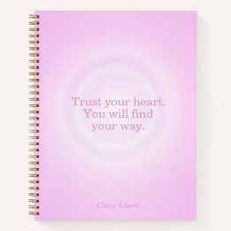 Bubblegum Aura Notizbuch mit Botschaft