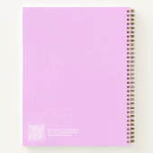 Bubblegum Aura Notizbuch mit Botschaft (Rückseite)