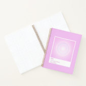 Bubblegum Aura Swatch Engel Zahl Notizbuch (Innenseite)