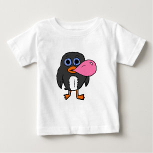 Bubblegum-Blase bläst Pinguin Baby T-shirt