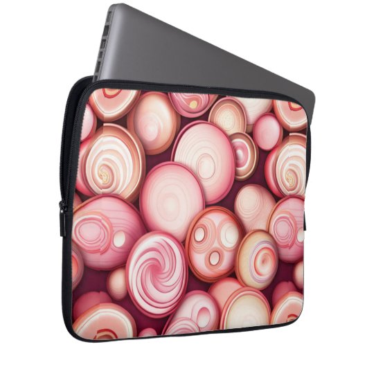 Bubblegum-Blasen Laptopschutzhülle (Vorne Rechts)