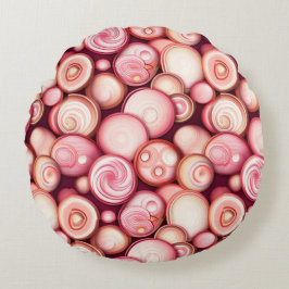 Bubblegum-Blasen Rundes Kissen