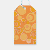 Bubblegum-Blasen überall in Orange Geschenkanhänger (Rückseite)